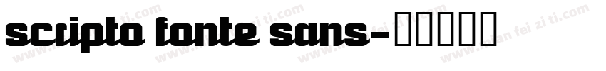 Scripto Fonte Sans字体转换